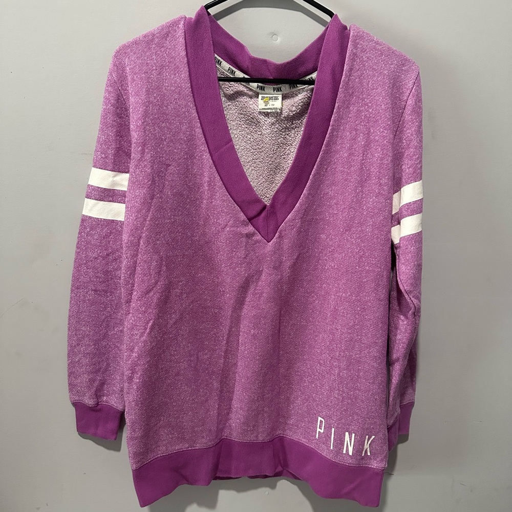 PINK Victoria's Secret Women's V-Neck Sweater in Purple